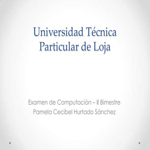 Universidad Técnica Particular de loja