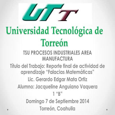 Falacias Matematicas 