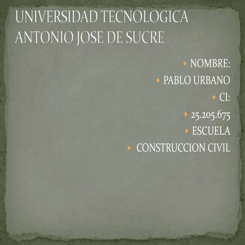 Universidad tecnologica antonio jose de sucre