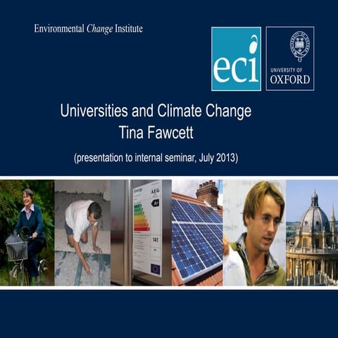 Universities and climate change | PPT