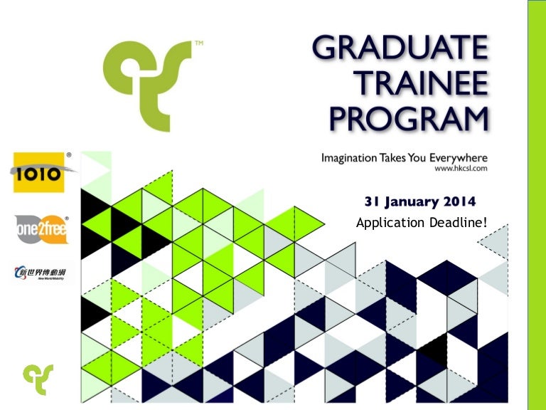 Csl Graduate Trainee Program 2014