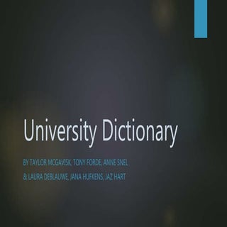 University dictionary