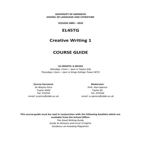 UNIVERSITY OF ABERDEEN