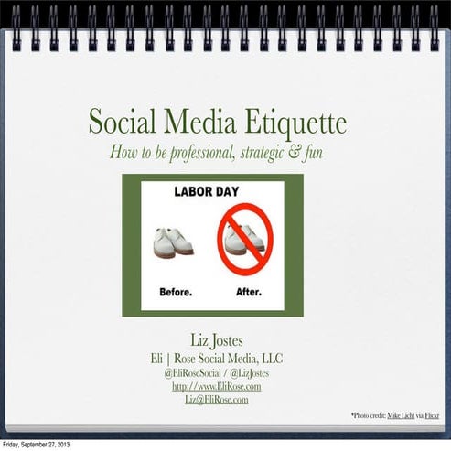 Social Media Etiquette for the College Student