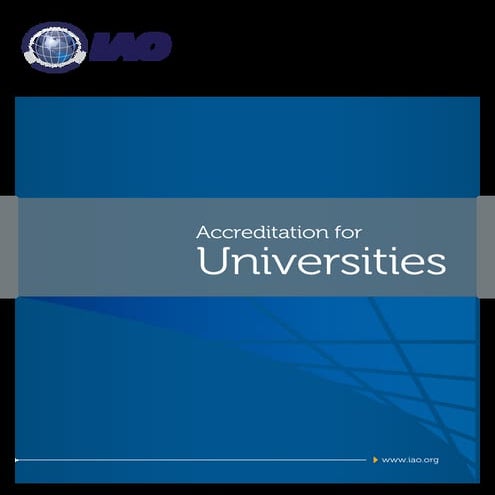 Accreditation for Universities