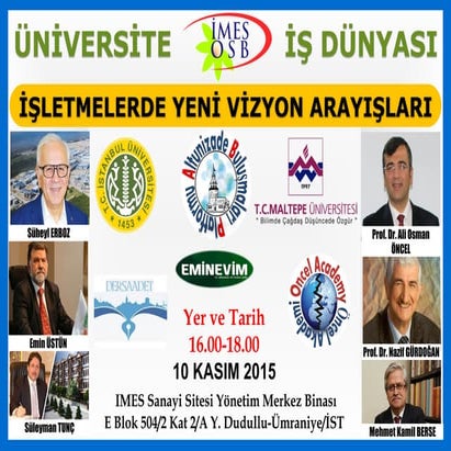 ÜNİVERSİTE-İŞ DÜNYASI BULUŞMALARI 