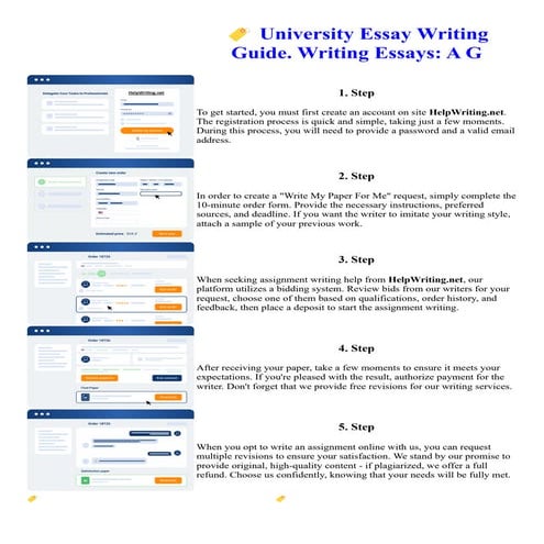 University Essay Writing Guide. Writing Essays A G