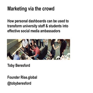 Marketing via the crowd - How perso...