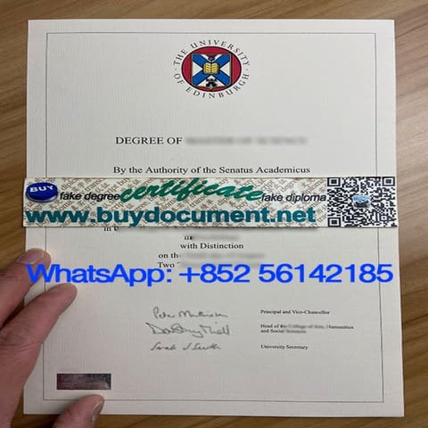Buy University of Edinburgh diploma certificate