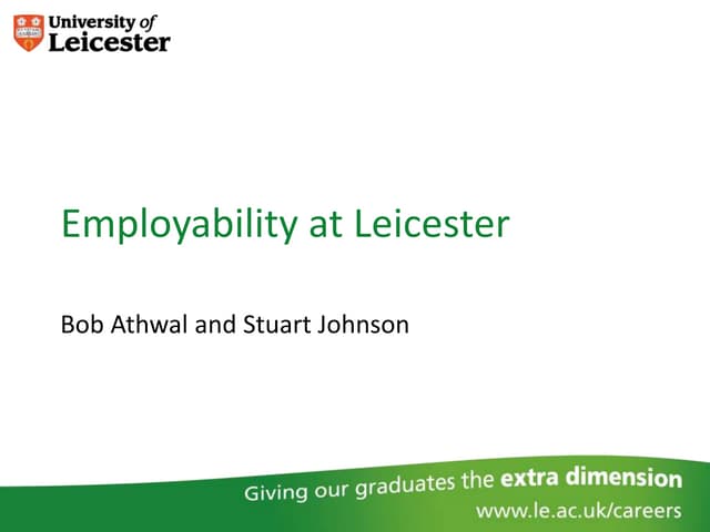 University of leicester   employability