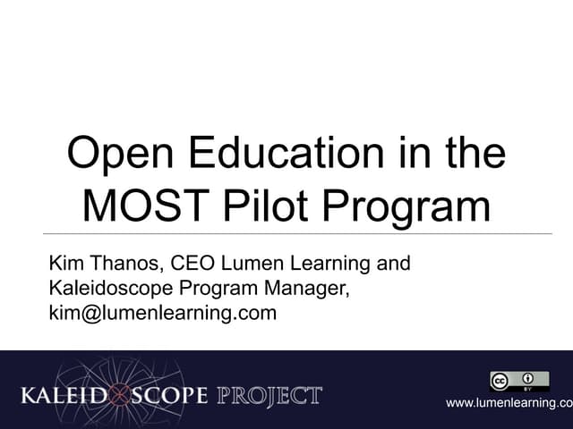 University of Maryland System MOST Pilot