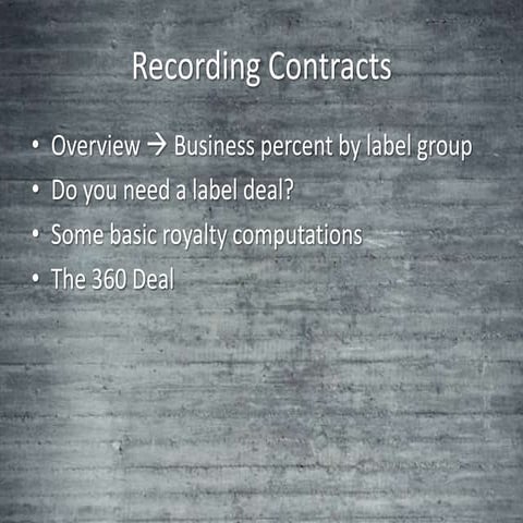 Lecture Notes Record Contracts