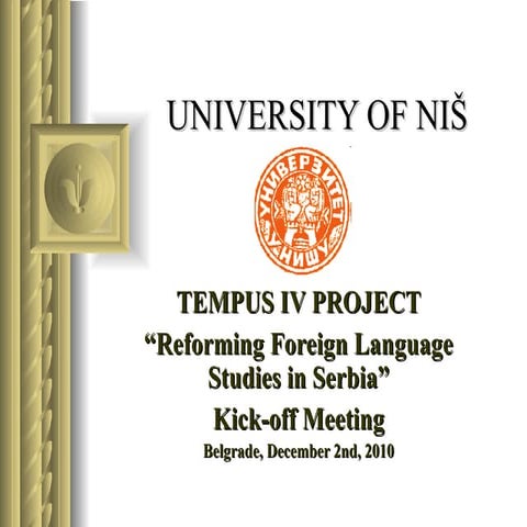 REFLESS project partners - University of Nis 