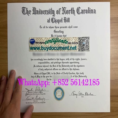 University of North Carolina at Chapel Hill diploma