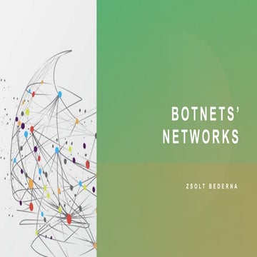 Botnets' networks
