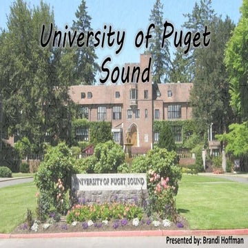 University of puget sound presentation
