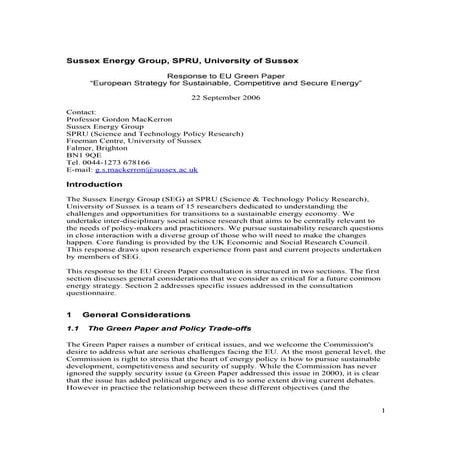 Energy Security | PDF