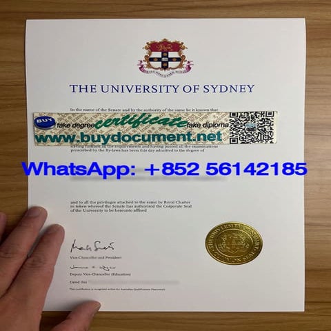 University of Sydney diploma. Fake USYD diploma.