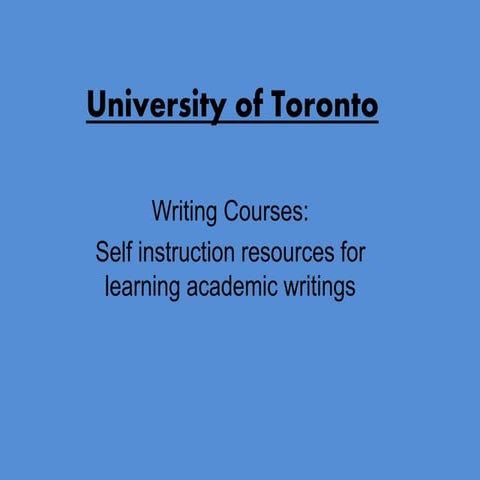 University of toronto