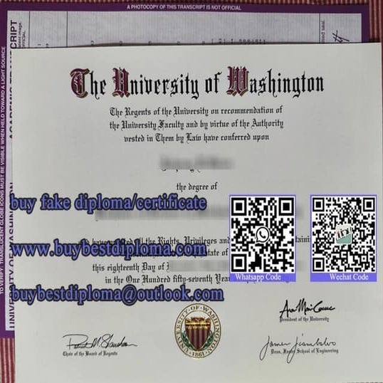 Tips to make a University of Washington diploma transcript