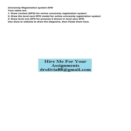 University Registration system DFD Your tasks are 1 Draw c.pdf