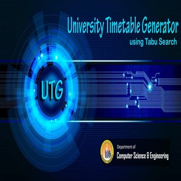 University timetable generator using tabu search