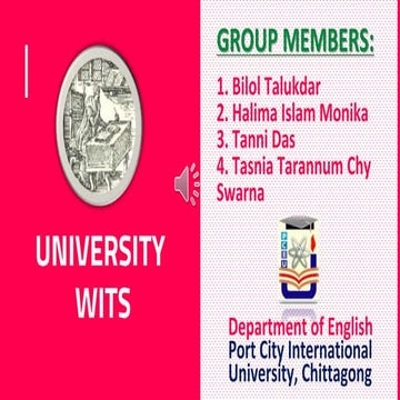 University Wits (Documentary)