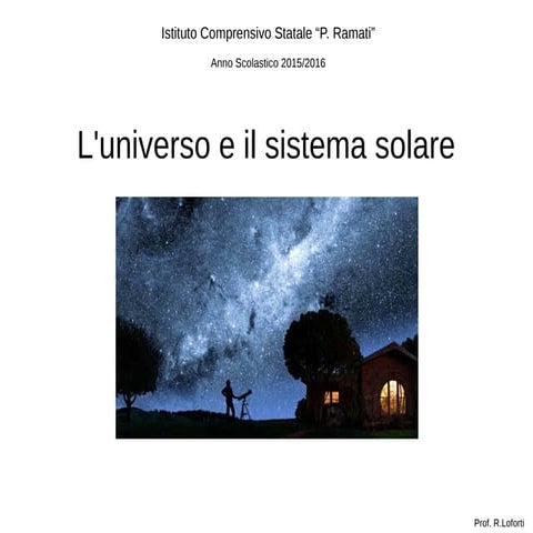Universo e sistema solare