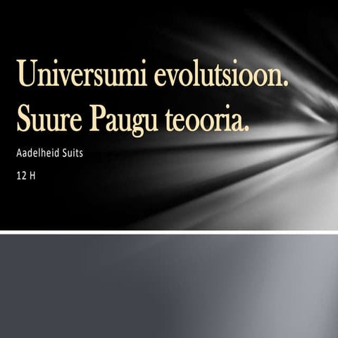 Universumi evolutsioon