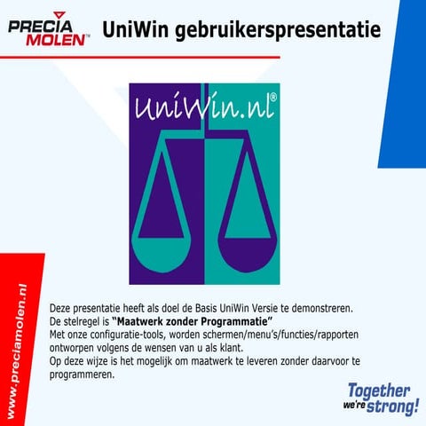 Uni Win Gebruikerspresentatie | PPT