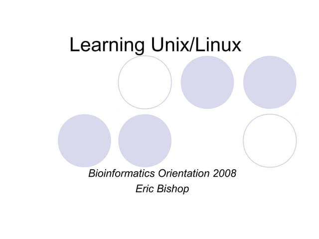 Unix tutorial-08 | PPT