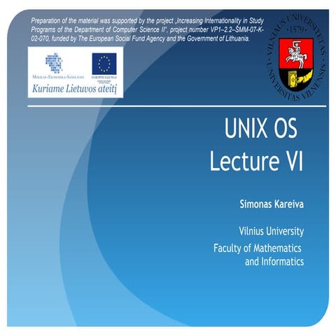 Unix 6 en | PPT
