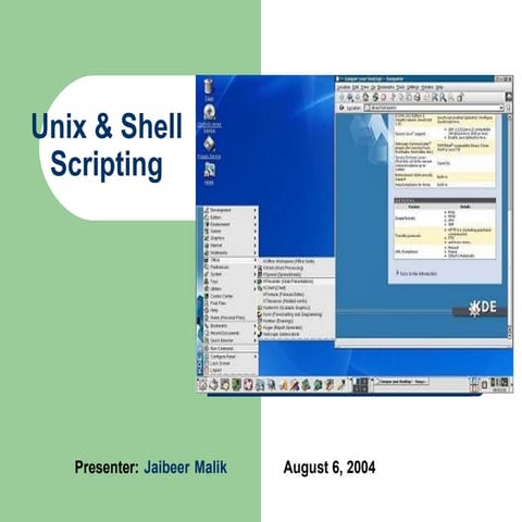 Unix And Shell Scripting | PPT