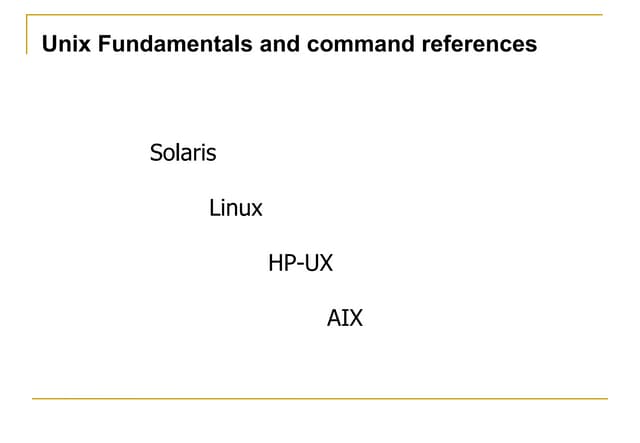 Unix commands