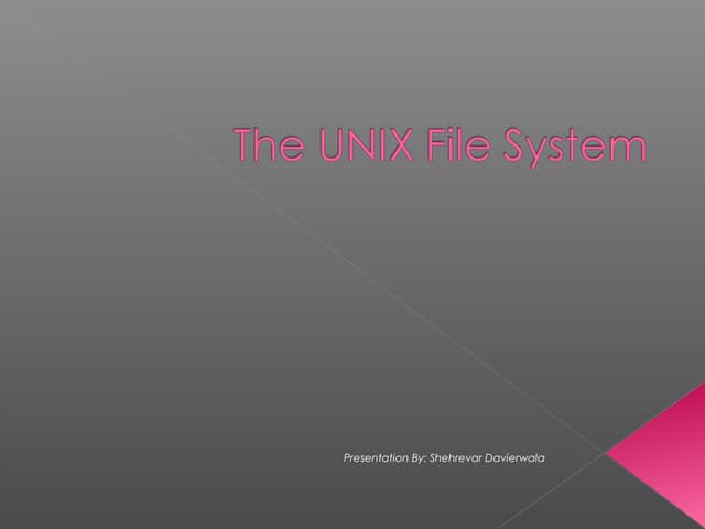 Unix intro