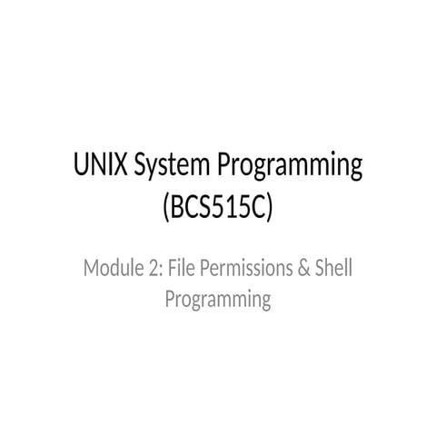 Introduction to shell | PPTX