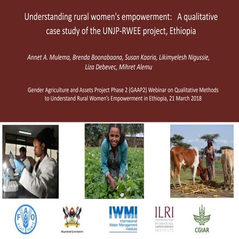 Understanding rural women's empowerment:   A qualitative case study of the UN...