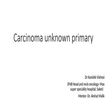 unknown primary.pptx in head and neck cancer