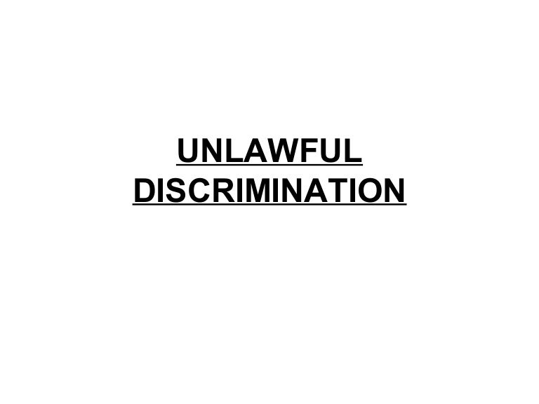 unlawful-discrimination