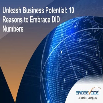 Virtual Number Solutions for Businesses | PPT