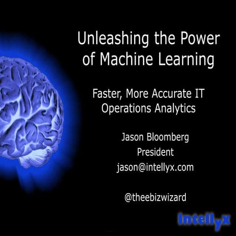 Unleashing the power of machine learning for it ops management