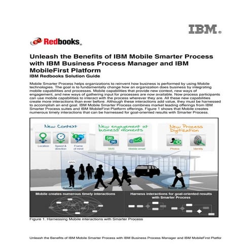 Unleash the benefits of ibm mobile smarter process with ibm business process ...