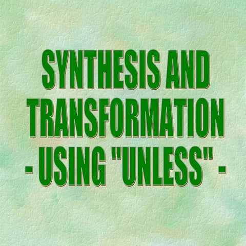 Unless | PPT
