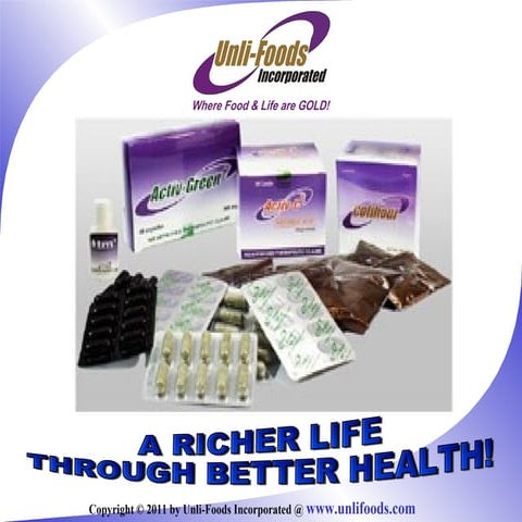 Unlifoods Complete Powerpoint