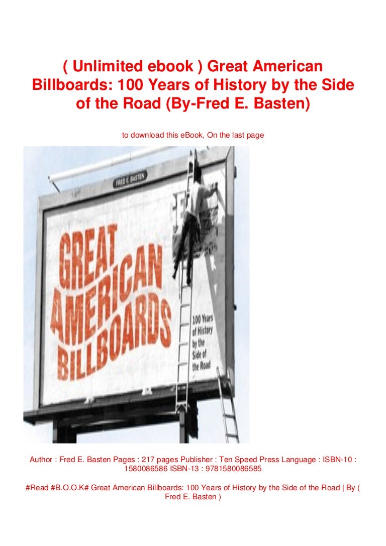 ( Unlimited ebook ) Great American Billboards 100 Years of History b…