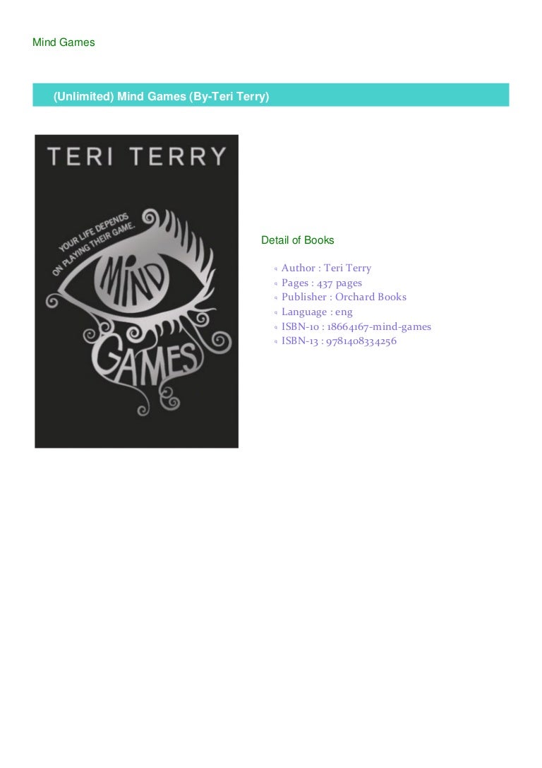 Unlimited Mind Games By Teri Terry