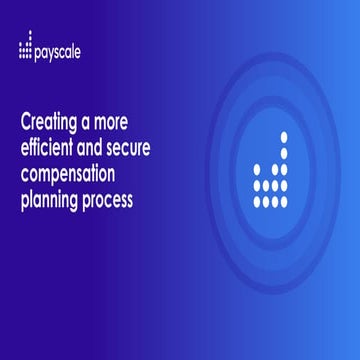 Webinar - Unlock Efficiency and Collaboration with Payscale ...