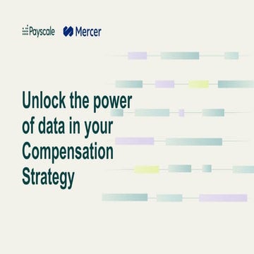 Webinar - Unlock the Power of Data in Your Compensation Strategy