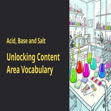 Comprehensive Guide to Acids, Bases, and Salts for Grade 10 Science | PPTX