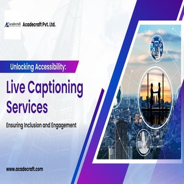 Unlocking Accessibility: Live Captioning Services